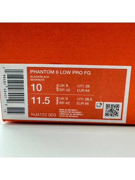 Mens Nike Phantom 6 Low Pro FG Shadow Pack Black Light Blue Sz10 HJ4122-003 NEW main image 7